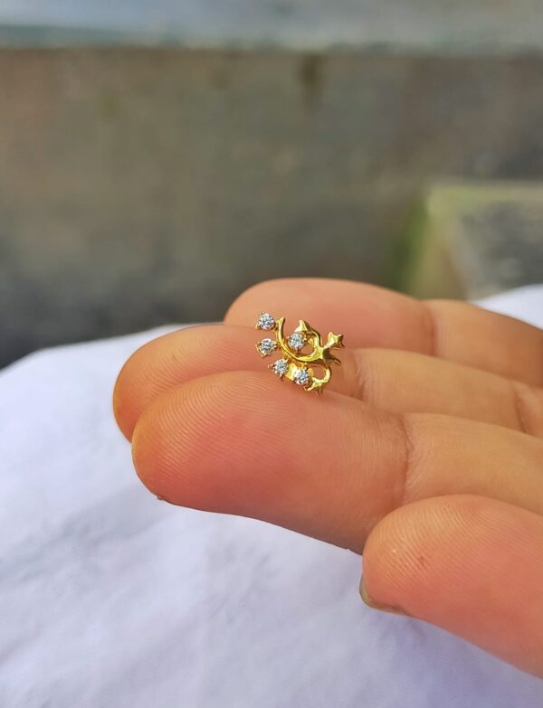 Nosepin |  Sonaton  gold & zircon stone