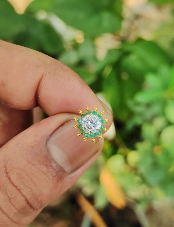 Nosepin |  Sonaton  gold & zircon stone